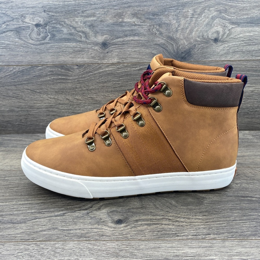 Ben Sherman Harvey High Top Sneakers Men's Size 12 Honey Brown Bsmharvd-2397 View 4